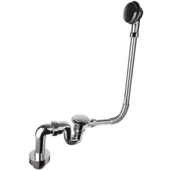 Obrazek Syfon wannowy dekoracyjny chrom