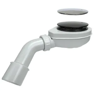 Obrazek Syfon brodzikowy Fi 90 czyszczony z góry chrom/czarny mat 2611