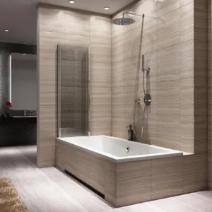 Obrazek Parawan wannowy Agat 80x140 chrom