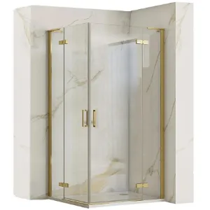 Obrazek Kabina prysznicowa Hugo Rea K6605 100x100x200,5 gold brush