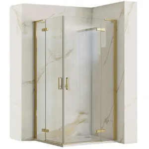 Obrazek Kabina prysznicowa Hugo Rea K6608 80x80x200,5 gold brush