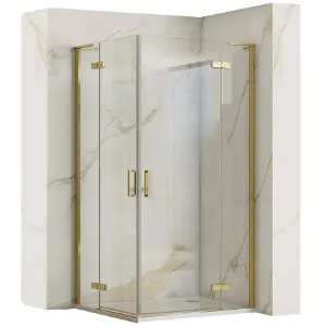 Obrazek Kabina prysznicowa Hugo Rea K6609 90x90x200,5 gold brush