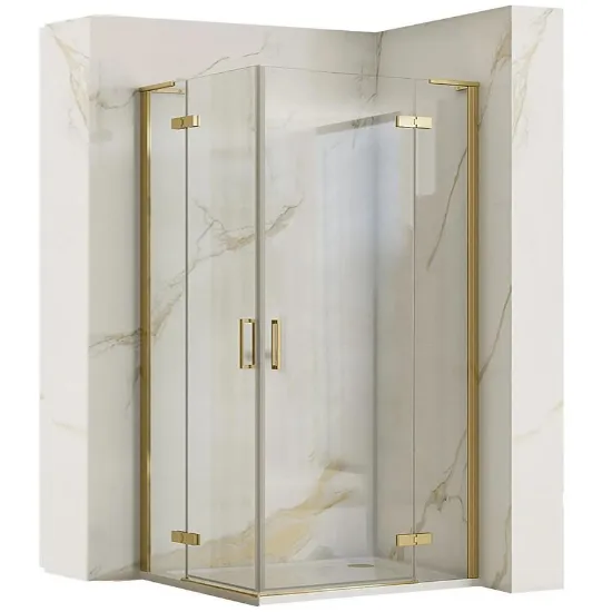 Obrazek Kabina prysznicowa Hugo Rea K6609 90x90x200,5 gold brush