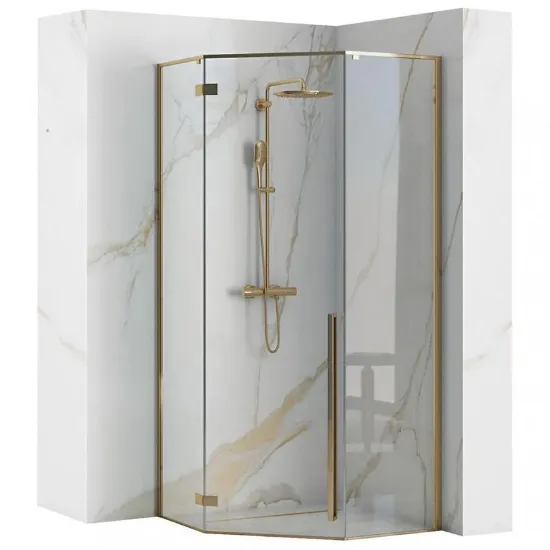 Obrazek Kabina prysznicowa Diamond Rea K6616 100x100x195 gold
