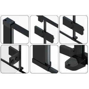 Obrazek Kabina prysznicowa Fargo Rea K6950 100x80x195 black