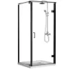 Obrazek Kabina prysznicowa kwadratowa Maja 80X80X190 czarny profil