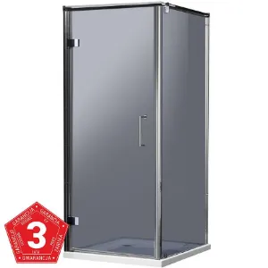 Obrazek Kabina prysznicowa kwadratowa maja 90x90x190 grafit chrom