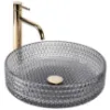 Obrazek Umywalka nablatowa Cristal 39 Grey Rea-U8880