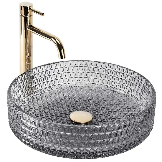 Obrazek Umywalka nablatowa Cristal 39 Grey Rea-U8880
