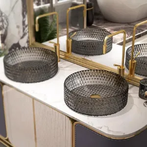 Obrazek Umywalka nablatowa Cristal 39 Grey Rea-U8880