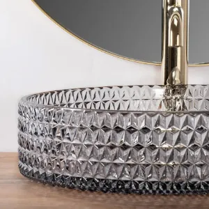 Obrazek Umywalka nablatowa Cristal 39 Grey Rea-U8880