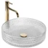 Obrazek Umywalka nablatowa Cristal 39 Transparent Rea-U8881