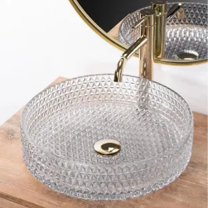 Obrazek Umywalka nablatowa Cristal 39 Transparent Rea-U8881