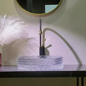 Obrazek Umywalka nablatowa Cristal 39 Transparent Rea-U8881