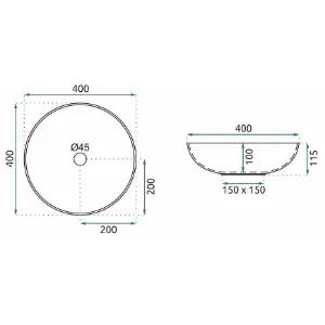 Obrazek Umywalka nablatowa Etno Rea-U7500