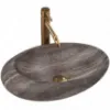 Obrazek Umywalka nablatowa Roxy Stone Dark Grey