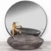 Obrazek Umywalka nablatowa Roxy Stone Dark Grey