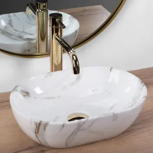 Obrazek Umywalka nablatowa Amelia Mini Aiax Shiny Rea-U9107