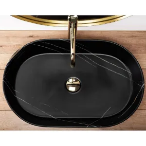 Obrazek Umywalka nablatowa Nadia 60 Black Stone Matt Rea-U8565