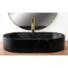 Obrazek Umywalka nablatowa Nadia 60 Black Stone Matt Rea-U8565