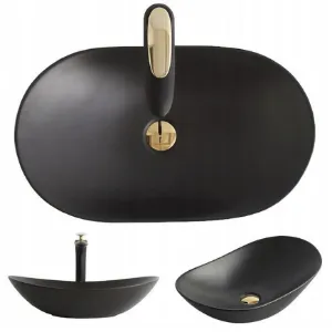 Obrazek Umywalka nablatowa Royal Black Matt