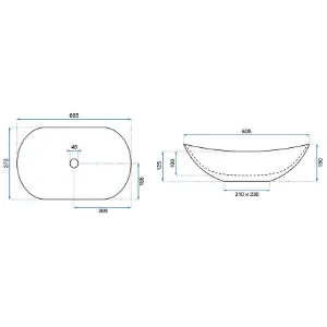 Obrazek Umywalka nablatowa Royal Granit Shiny