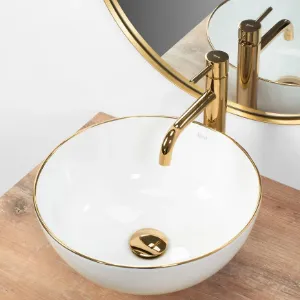Obrazek Umywalka nablatowa Stella Gold Edge