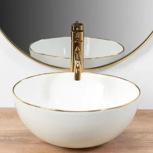 Obrazek Umywalka nablatowa Stella Gold Edge