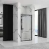 Obrazek Drzwi prysznicowe Rapid Swing 80x195 black Rea K6408