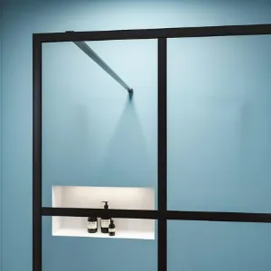 Obrazek Ścianka Walk-In Metro 90x195 black