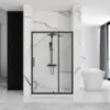 Obrazek Drzwi prysznicowe Rapid Swing 120x195 black Rea K6413