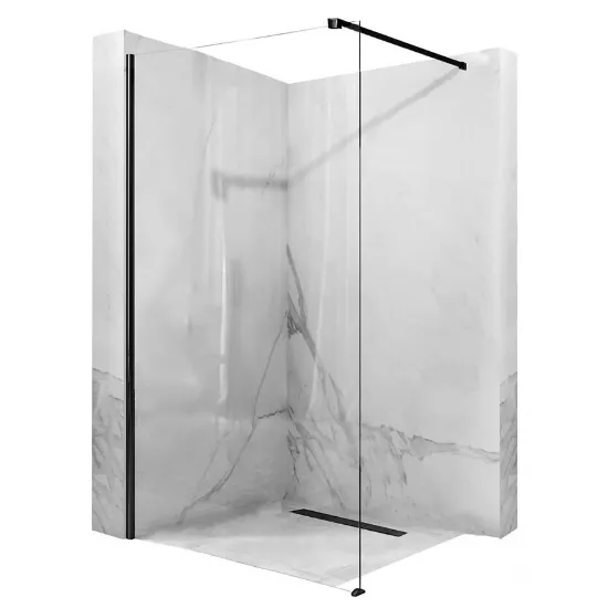 Obrazek Ścianka Walk-in Aero Rea K6599 120x195 black