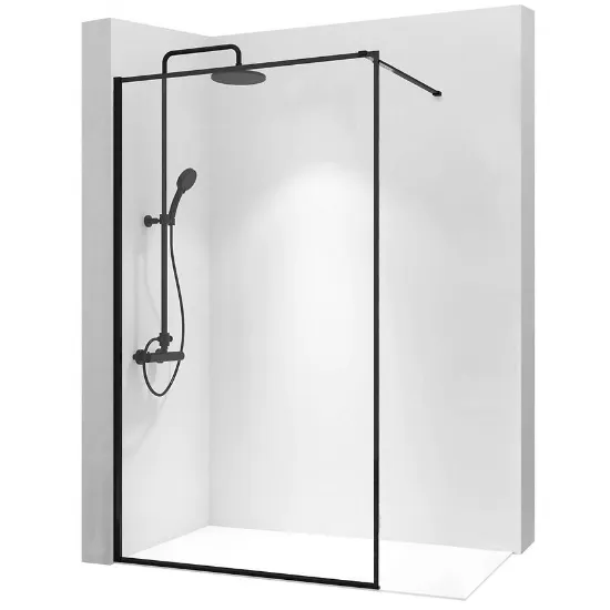 Obrazek Ścianka Walk-in Bler Rea K7631 120x195 black