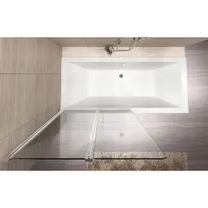 Obrazek Parawan wannowy Agat 100x140 chrom