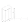 Obrazek Kabina prysznicowa Vega-Sigma 100x70 czyste chrom