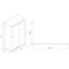 Obrazek Kabina prysznicowa Vega-Sigma 120x70 czyste chrom