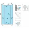 Obrazek Kabina prysznicowa Axin Rea K8779 90x90x195 chrom