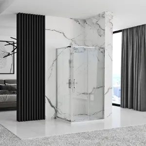 Obrazek Kabina prysznicowa Punto Rea K0863 80x80x190 chrom