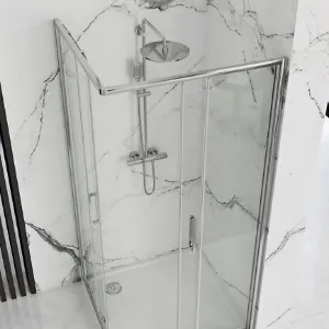 Obrazek Kabina prysznicowa Punto Rea K0867 90x90x190 chrom