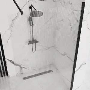 Obrazek Ścianka Walk-in Aero Intimo Rea K4121 100x200 black