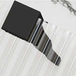 Obrazek Ścianka Walk-in Aero Intimo Rea K4121 100x200 black