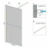 Obrazek Ścianka Walk-in Aero Intimo Rea K4123 90x200 black