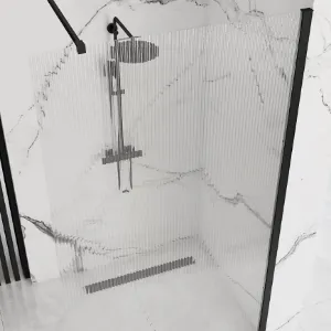 Obrazek Ścianka Walk-in Aero Intimo Rea K4123 90x200 black