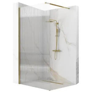 Obrazek Ścianka Walk-in Aero Intimo Rea K4124 90x200 gold brush