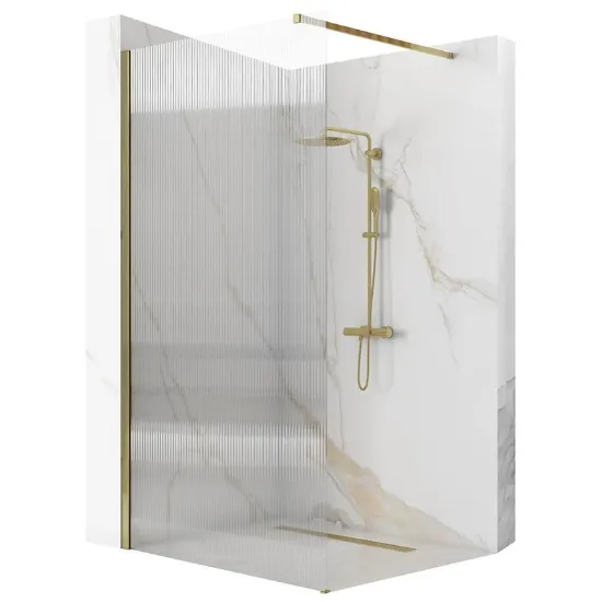 Obrazek Ścianka Walk-in Aero Intimo Rea K4124 90x200 gold brush