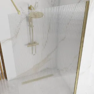 Obrazek Ścianka Walk-in Aero Intimo Rea K4124 90x200 gold brush