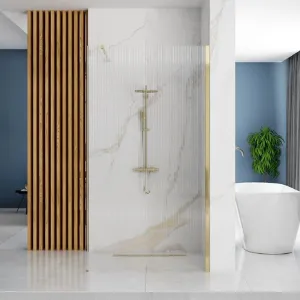 Obrazek Ścianka Walk-in Aero Intimo Rea K4126 100x200 gold brush