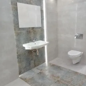 Obrazek Gres Luxor White Lapato 60/60 szary