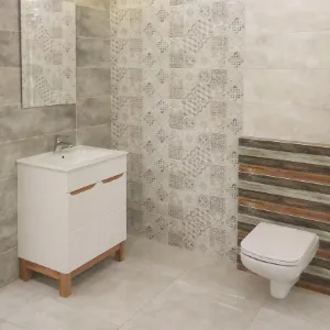 Obrazek Gres Luxor White Lapato 60/60 szary