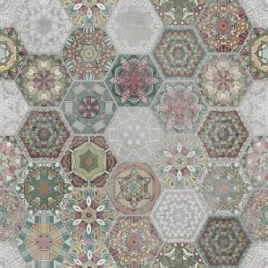 Obrazek Gres Patchwork Hexagon Colour 60/60
